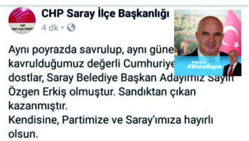 Saray CHP Özgen Erkiş’i Resmen Açıkladı