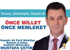 Kapaklı Ak Parti Belediye Başkan Adayı Mustafa Cetın