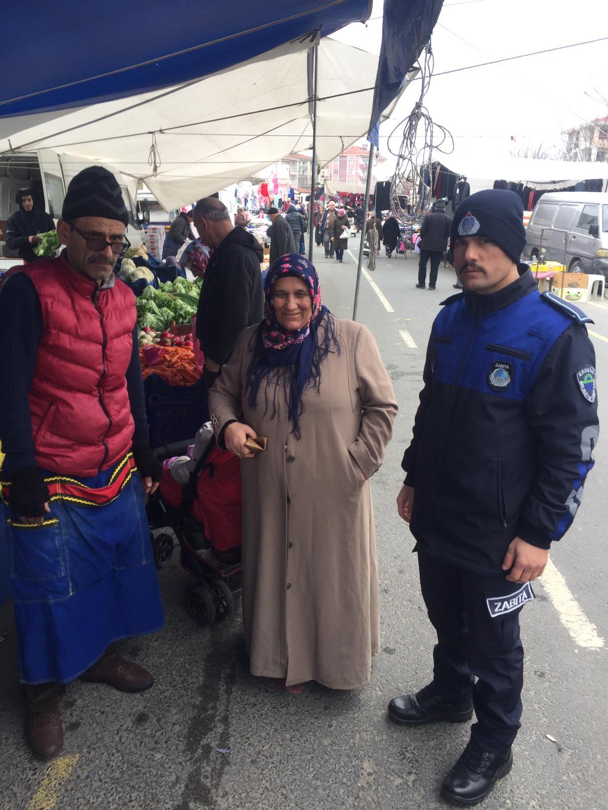 Ergene Belediyesi Zabıtasından Örnek Bir Davranış