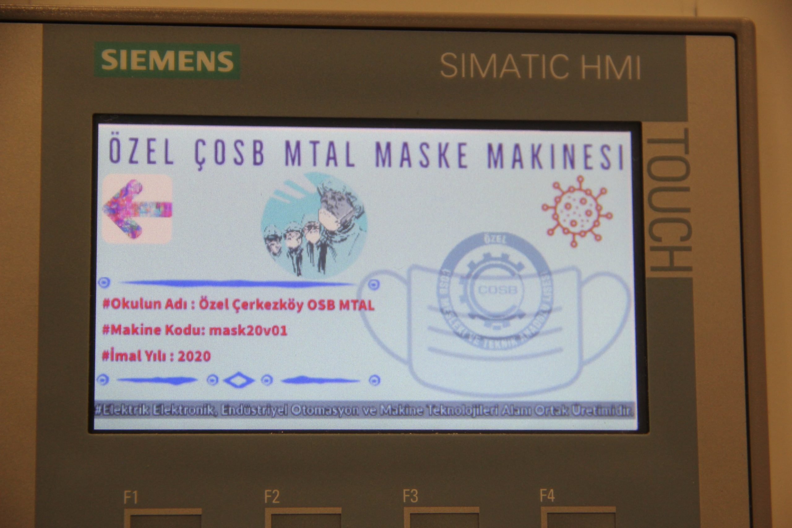 Özel ÇOSB Mesleki ve Teknik Anadolu Lisesi ‘Cerrahi Maske Üretim Makinesi’ Yaptı