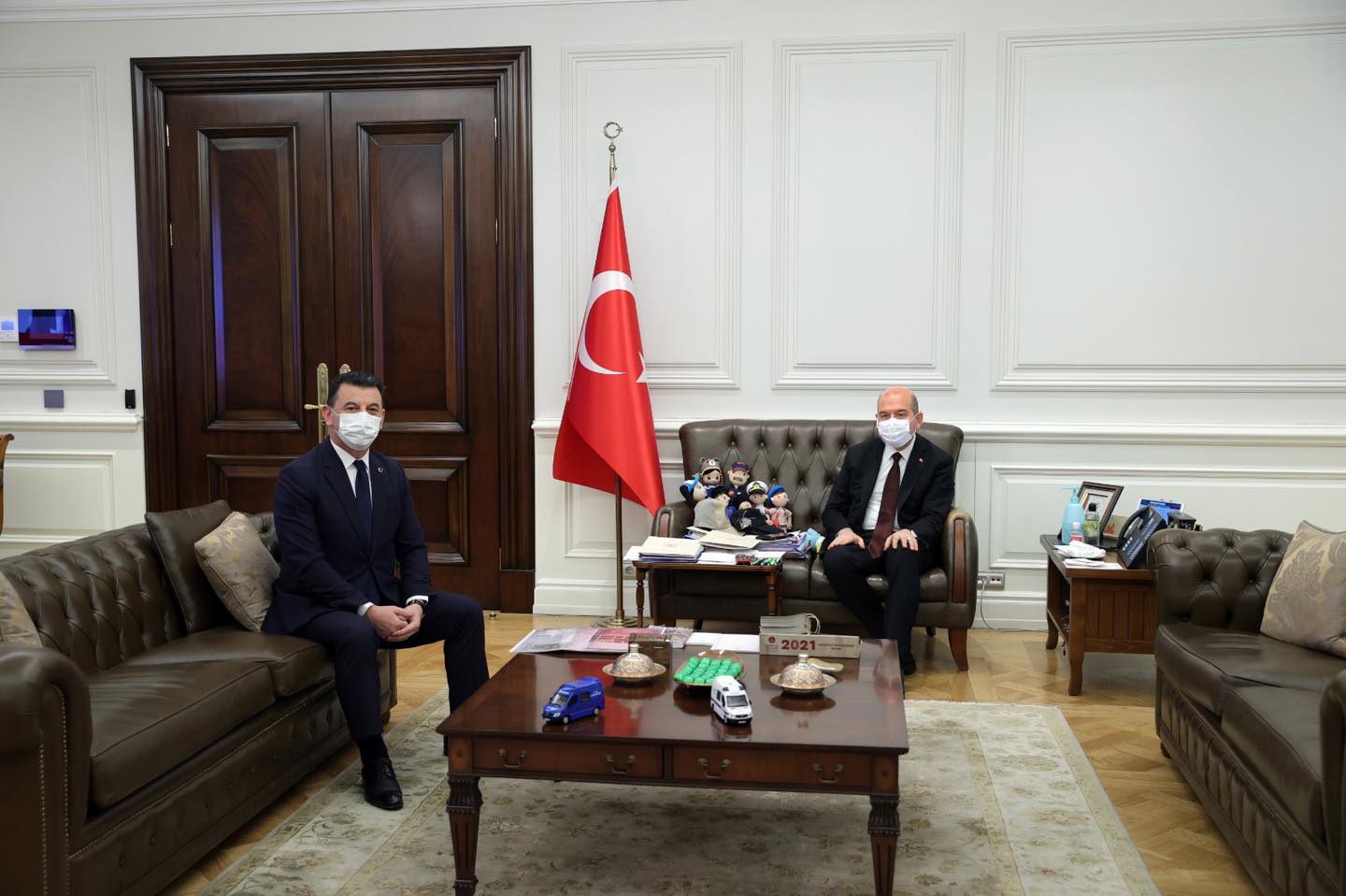 Başkan Çetin İçişleri Bakanı Soylu’yu Ziyaret Etti