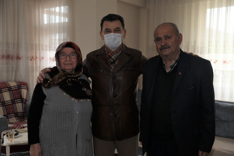 Başkan Çetin Şehit Ailelerini Ziyaret Etti