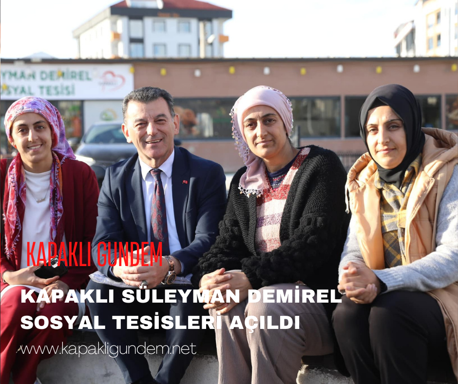 Kapaklı Belediyesi Süleyman Demirel Sosyal Tesisi hizmete açıldı