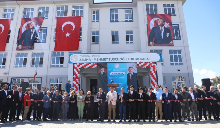 Zeliha-Mehmet Tusçuoğlu Ortaokulu görkemle açıldı