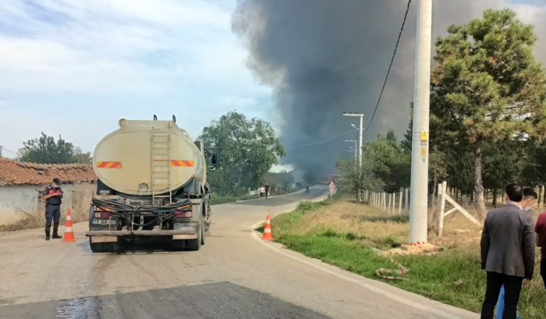 KAPAKLI’DA KORKUTAN YANGIN