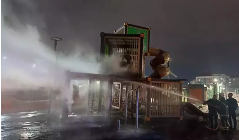 Çerkezköy’de İki Çocuk Parkta Yangın Çıkardı