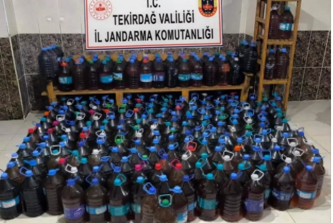 1300 Litre Kaçak Şarap Ele Geçirildi