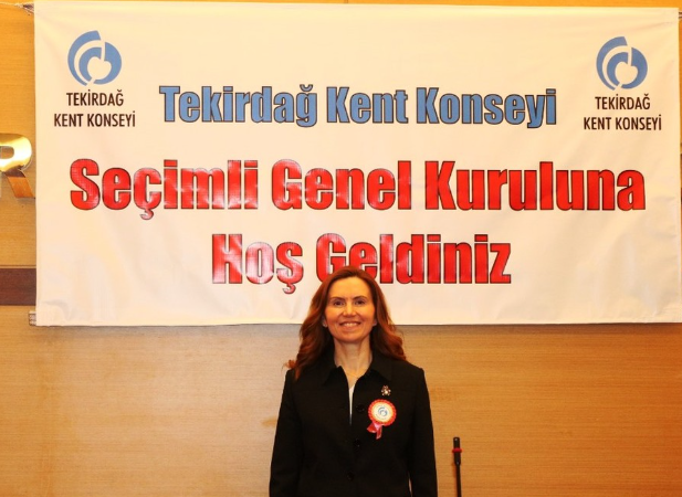 TEKİRDAĞ KENT KONSEYİ BAŞKANI BERRİN BAŞOL MENEKŞE GÜVEN TAZELEDİ