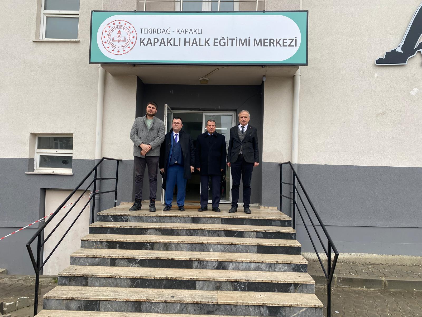Kapaklı Kaymakamı ve İlçe Milli Eğitim Müdürü, Yeni Yerinde Hizmete Giren RAM ve Halk Eğitimi Merkezlerini Ziyaret Etti