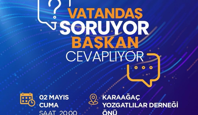 Başkan Çetin, Bu Hafta Karaağaç’ta Vatandaşlarla Buluşacak