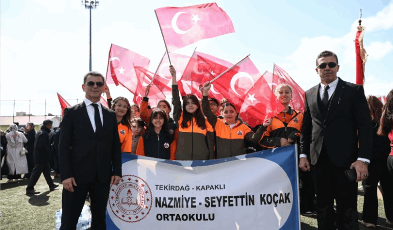 Kapaklı’da 23 Nisan Coşkusu: Tören ve Gösterilerle Kutlandı