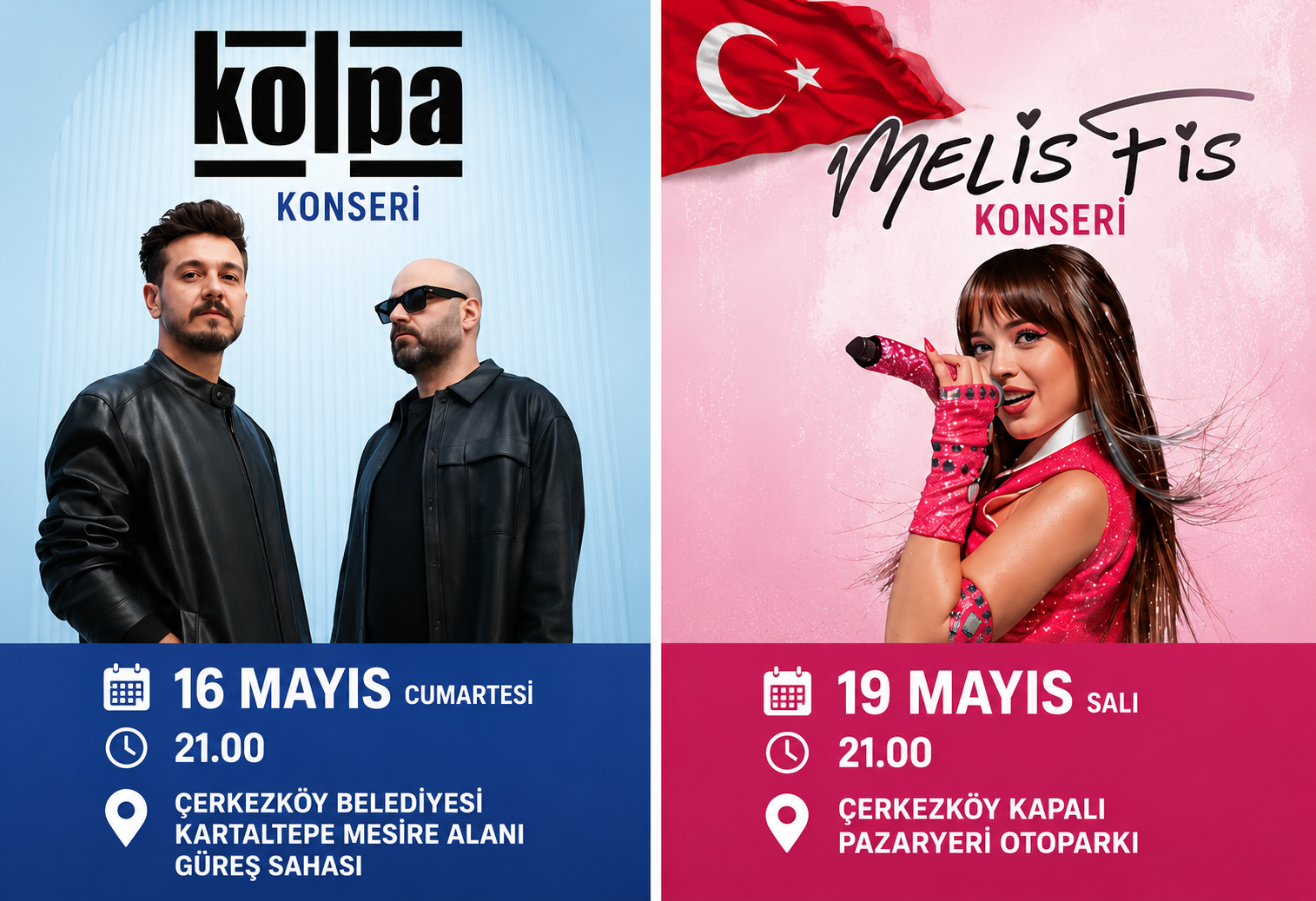 Çerkezköy’de Gençlik Festivali Heyecanı: Kolpa ve Melis Fis Sahne Alacak
