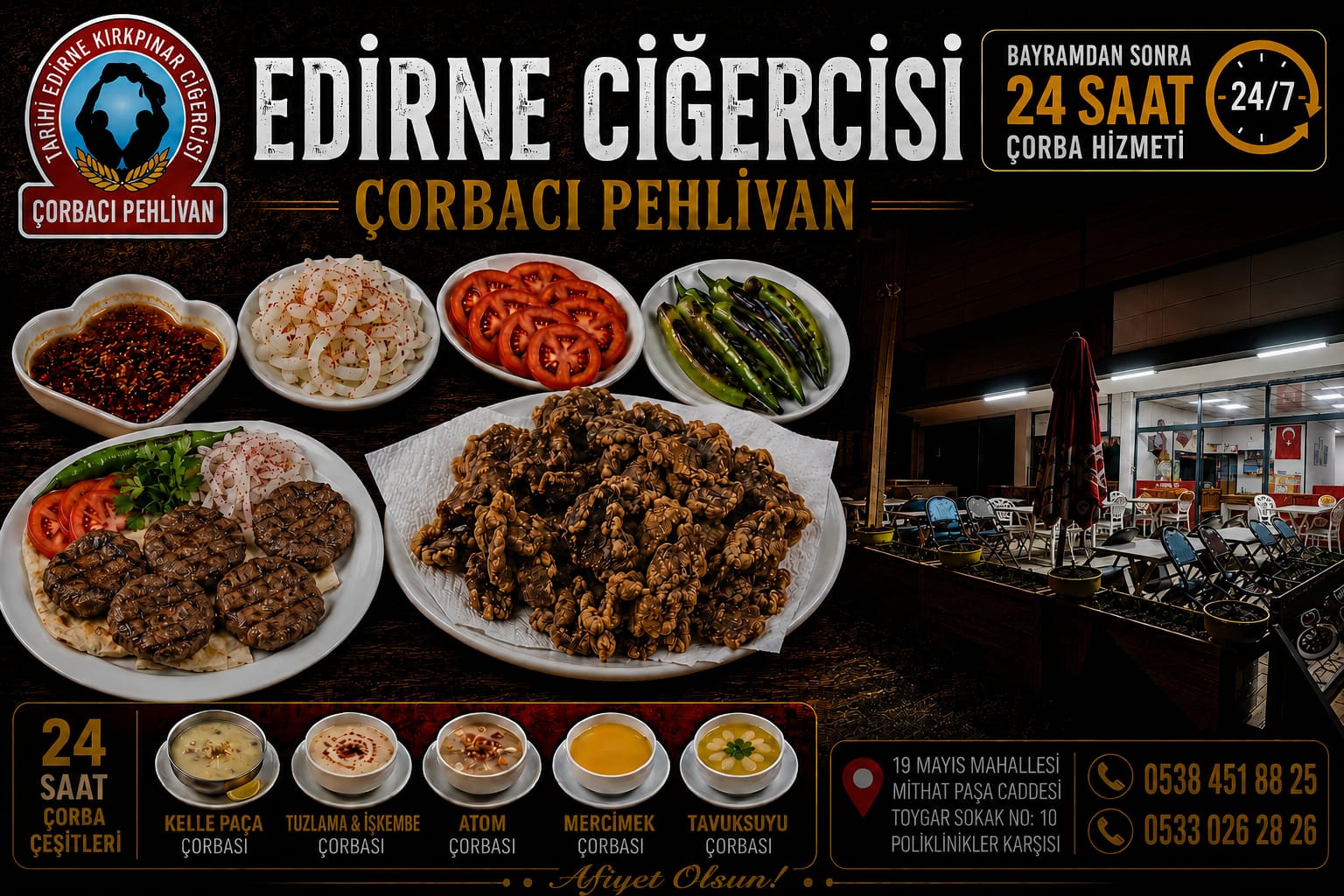 KAPAKLI’DA LEZZETİN YENİ ADRESİ: EDİRNE CİĞERCİSİ ÇORBASI PEHLİVAN YENİ YERİNDE HİZMETE GİRDİ!